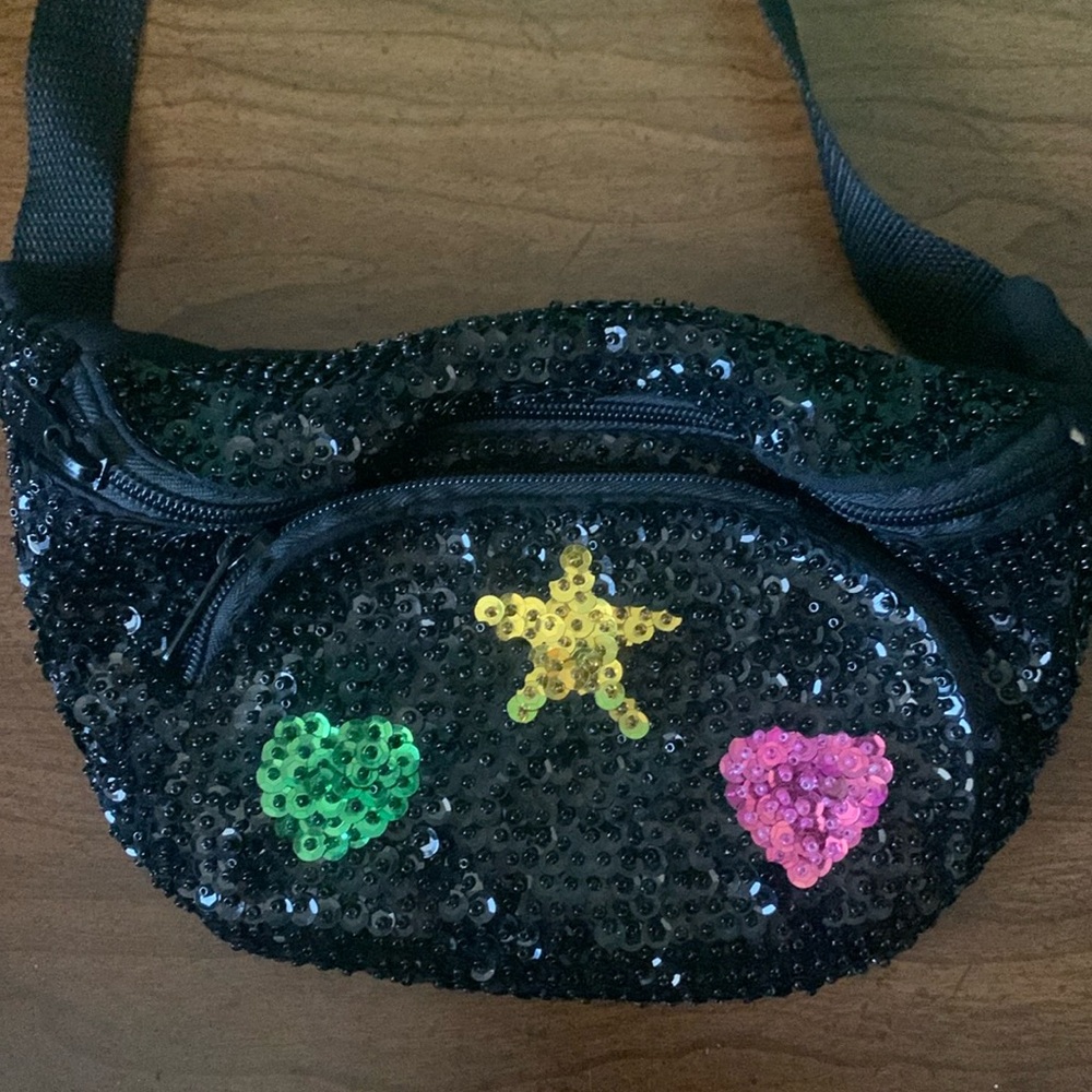 All Sequin Heart and Star Sequins Fanny Pack - Picture 4 of 7